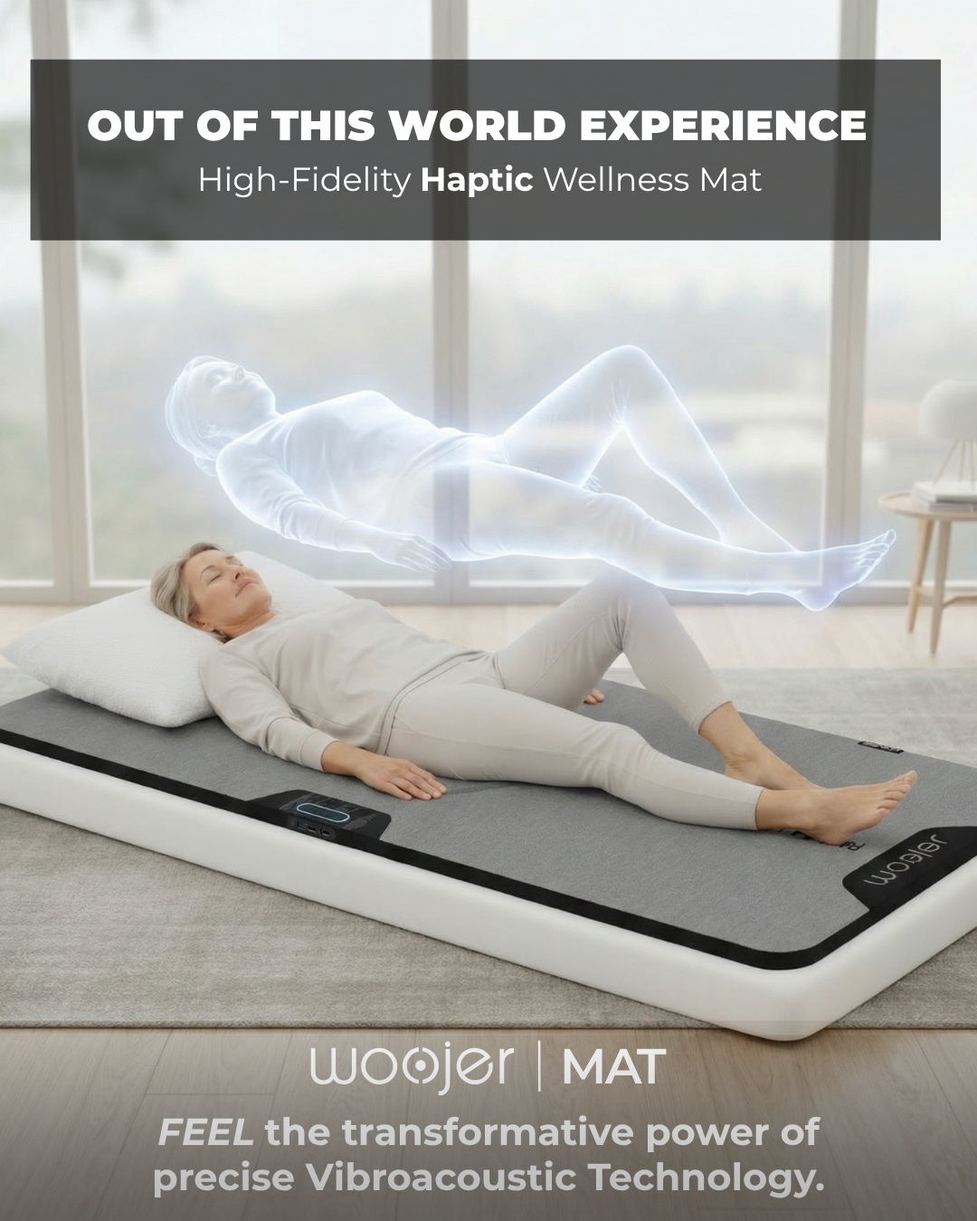 Woojer MAT haptic wellness mat 1